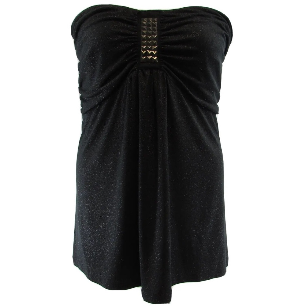 Torrid Black Sparkly Slinky Stretch Tube Top